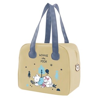 Disney 迪士尼 慢活維尼輕巧手提保溫袋, 黃色, 1個