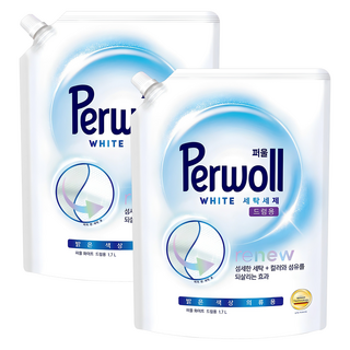Perwoll 洗衣精補充包 滾筒洗衣機用 淺色衣物專用, 2包, 1.7L