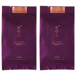 THE FACE SHOP 菲詩小舖 蘂花譚煥生保潤BB氣墊粉餅補充蕊 SPF50+ PA+++ 20g, 23 Natural Beige, 2個