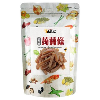 元氣家 高纖黑胡椒蒟蒻條 Q彈有嚼勁 富含膳食纖維 無膽固醇, 200g, 1包