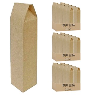 Pomei 博美 造型盒 上插卡 無印牛皮 E2-03 (10入), 3入