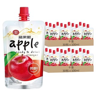 十全 蘋果醋飲料, 100ml, 60包