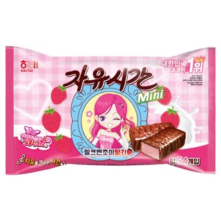 자유시간 미니 밀크앤조이 딸기 초콜릿, 405g, 1개