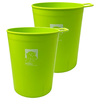 JUSKU 佳斯捷 四季風收納桶/垃圾桶, 綠色, 2個