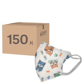 淨新科技 醫療口罩 超幼幼 3D 細耳 9.5 x 8.5cm, 柴犬, 50片, 3盒