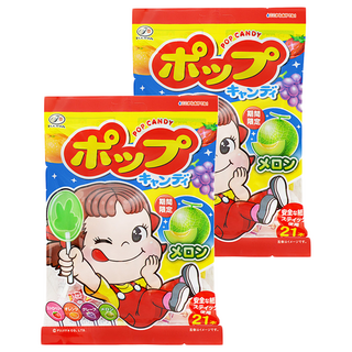 FUJIYA 不二家 POP棒棒糖, 含21支, 121.8g, 2袋