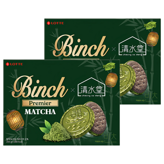 LOTTE 樂天 BINCH抹茶餅乾, 204g, 2盒