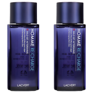 라끄베르 옴므 리차지 마일드 셋 애프터쉐이브, 185ml, 2개