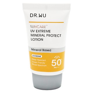 DR.WU 達爾膚 台灣公司貨 極效物理舒緩防曬 SPF50+ PA+++, 35ml, 1條