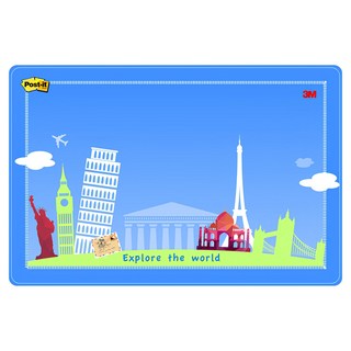 3M Post-it 利貼 可再貼備忘板大型 558L-D, 旅行系列, 1片, 1個