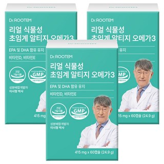닥터루템 리얼 식물성 초임계 알티지 오메가3, 3개, 60정