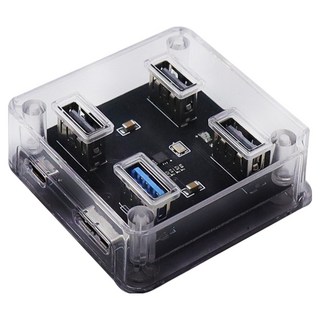 TW烽揚 透明USB3.0, 4 Port 極速集線器 LED燈彩指示燈, CY-H5378, 1個