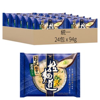統一 拉麵道 日式豚骨風味拉麵 94g, 24包