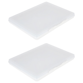 SYSmAX A4文件兩用收納盒 L, 透明, 2個