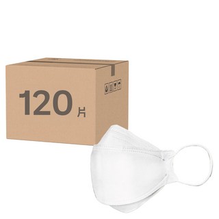 Finetech 釩泰 醫用魚型口罩, 雪花白, 20片, 6盒