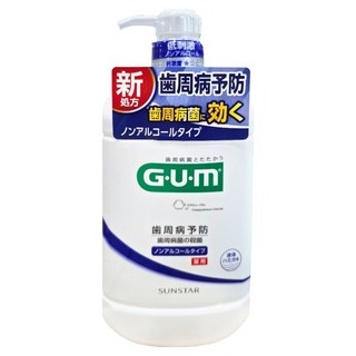 SUNSTAR 三詩達 G.U.M 牙周護理潔齒液 無酒精, 960ml, 1瓶