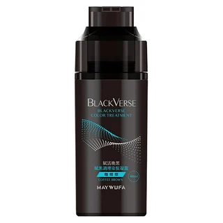 美吾髮 BLACKVERSE賦活喚黑 賦黑調理染髮凝露 400ml, 咖啡棕, 1瓶