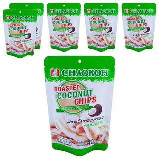 CHAOKOH 椰子脆片, 6包, 40g