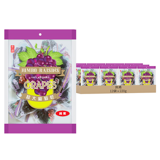 良澔 超大葡萄乾, 220g, 12袋