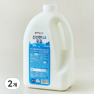곰곰 신선한 1A 우유, 2.3L, 2개
