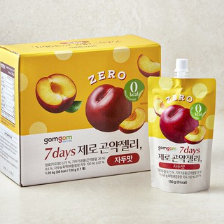 곰곰 7days 제로 곤약젤리 자두맛, 150ml, 7개입, 1박스