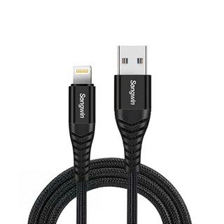 Songwin 尚之宇 USB 對 Lightning 20W 編織快充線, 1.2m, 1條