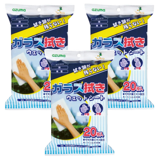 Azuma 玻璃擦拭紙巾 神奇抹布, 3包