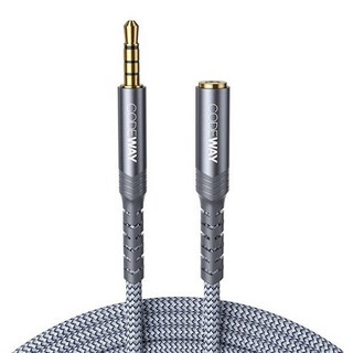 CODEWAY 4極耳機音源延長線, WA35MF-0.5M, 灰色, 1條