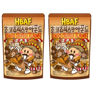 HBAF 杏仁果 巧克力吉拿棒口味, 2包, 190g