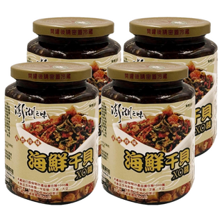 澎湖區漁會 澎湖之味 海鮮干貝XO醬 小辣, 450g, 4罐