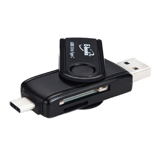 aGOOD 六合一 OTG 讀卡機, 支援手機/電腦/TYPE-C設備通用, AG-F-03-80, 1個