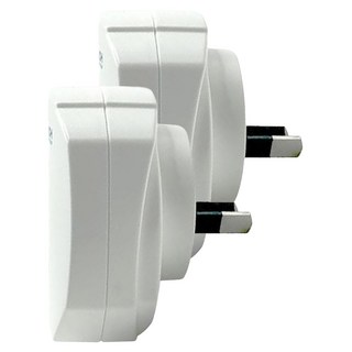 Travel Blue 英國藍旅 澳洲/紐西蘭USB轉接插頭 雙USB牆壁充電器 2.1Amp, 5.5cm, 白色, 2個