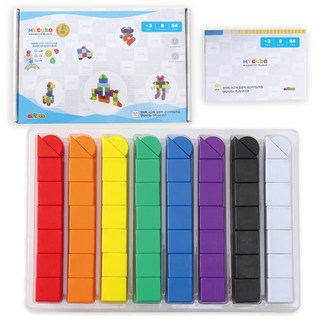 MYTOYS 마이큐브 자석블럭 2.4cm 64p, 혼합색상, 1개