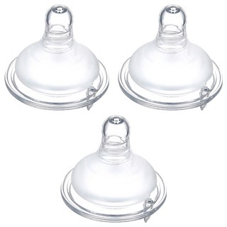 Simba 小獅王辛巴 超柔防脹氣寬口圓孔奶嘴 M, 3個月以上, 3個