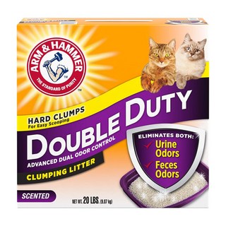 ARM&HAMMER 鐵鎚牌 貓砂(9.07kg) 有效中和貓砂盆異味 快速去除尿騷味 雙重效果徹底清除異味, 加強除臭, 1盒