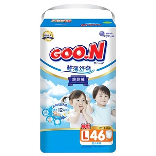 GOO.N 大王 輕薄舒爽紙尿褲 9~14kg, L, 46片