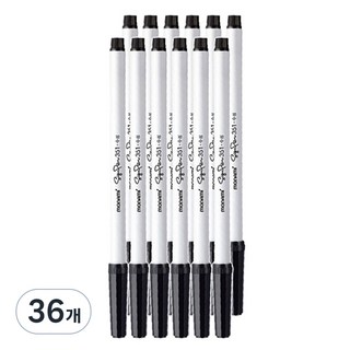 모나미 사인펜 351 DZ, 흑색, 36개