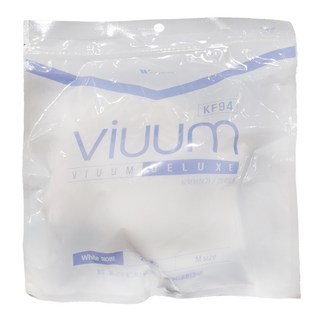 Viuum Masks 豪華口罩 成人用 KF94 中型, 1包, 25入, 白色