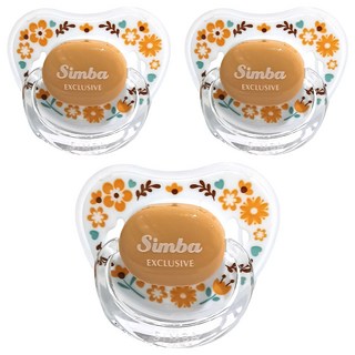 Simba 小獅王辛巴 蘿蔓拇指安撫奶嘴, 初生, 咖啡色, 3個