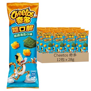 Cheetos 奇多 隨口脆 岩燒海苔口味玉米脆, 28g, 12包