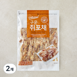 해맑은푸드 구운쥐포채, 2개, 320g