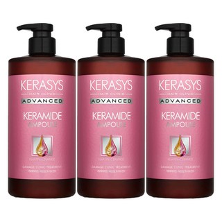 KERASYS 角蛋白神經醯胺護髮素 花香, 1L, 3瓶