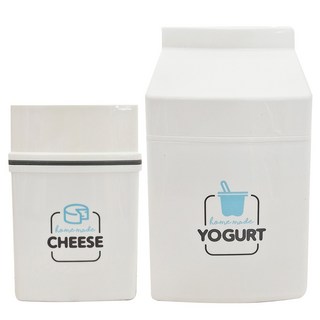 ROICHEN Minutri 免插電優格起司機組, 牛奶白, 1組