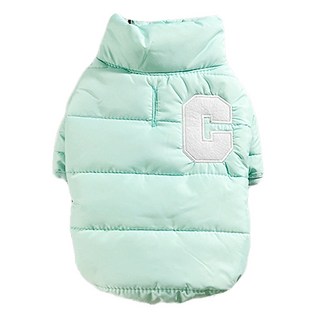 SassyDog 鋪棉外套 防潑水 拉繩洞 韓風C字, 果綠色, 1件