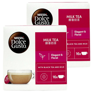 NESCAFE 雀巢咖啡 DOLCE GUSTO 醇香奶茶膠囊 僅適用DOLCE GUSTO咖啡機, 11.5g, 16顆, 2盒
