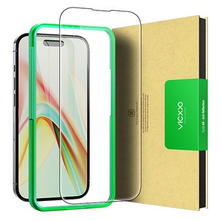 VICXXO 低反光 高畫質 AR鍍膜 附輔助安裝器 iPhone 鋼化玻璃 手機螢幕保護貼, 1套