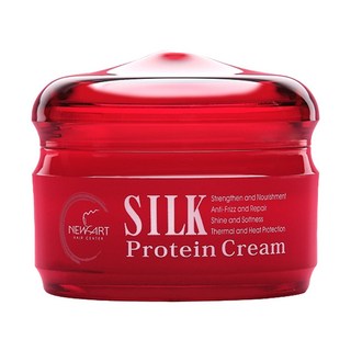 NEWART 新技 Silk Protein Cream, 強韌滋養, 抗毛躁修復, 光澤柔順, 熱損傷防護, 75ml, 1罐, 紅寶石