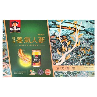 QUAKER 桂格 養氣人蔘 無糖禮盒, 60ml, 12瓶, 1盒