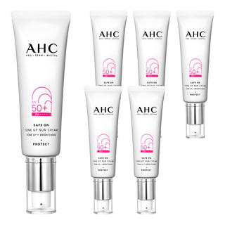 AHC Safe On亮白防曬霜 SPF50+ PA++++, 50ml, 6條