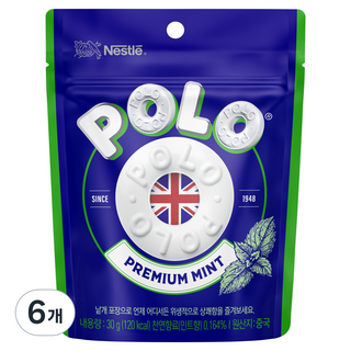 POLO 寶路 薄荷糖 迷你包裝, 30g, 6個